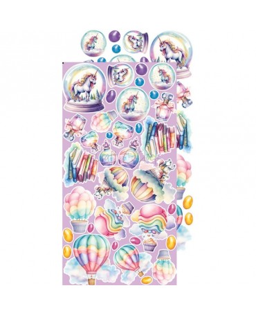 RECORTABLES CRAFT O´CLOCK Unicorn sweet Unicorn and Girls 2