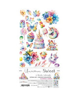 RECORTABLES CRAFT O´CLOCK Unicorn sweet lowers and Sweets 1