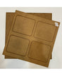 Madera Marco cuadrado 35x35 con 4 huecos + base 1