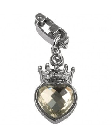 CHARMS Metal RAYHER CORONA Y CORAZÓN CON CLIP 1
