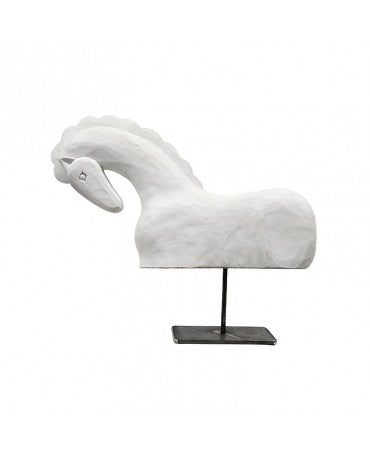 Resina Caballo Troya con peana 1