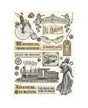Papel arroz Stamperia A4 VOYAGES FANTASTIQUES ELEMENTS 1