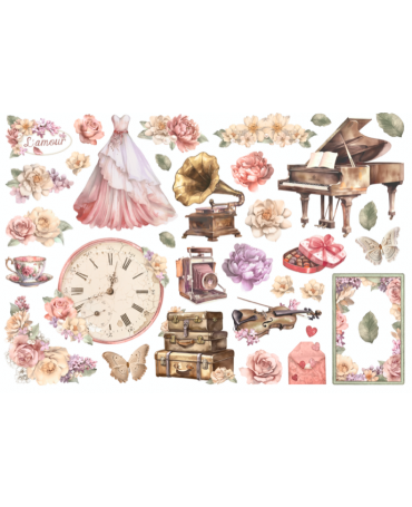 Ephemera Stamperia ROMANCE FOREVER JOURNALING EDITION 2