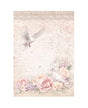 Papel arroz Stamperia A4 ROMANCE FOREVER DOVES 1