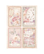 Papel arroz Stamperia A4 ROMANCE FOREVER 4 CARDS 1