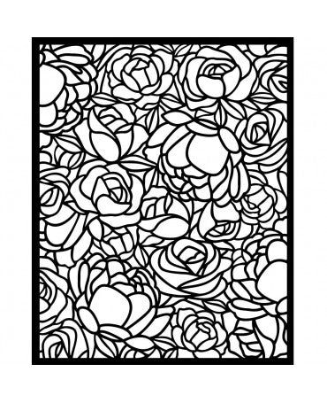 STENCIL STAMPERIA 20x25 ROMANCE FOREVER ROSE PATTERN 1