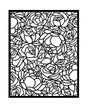 STENCIL STAMPERIA 20x25 ROMANCE FOREVER ROSE PATTERN 1
