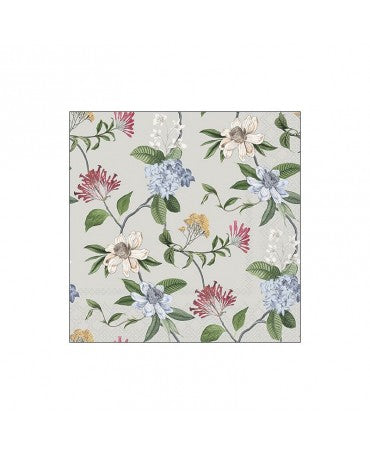 Servilletas FLORAL MIX GREY 1