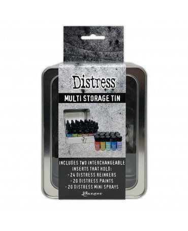 CAJA METÁLICA para Distress Paint, reinkers y mini sprays 1