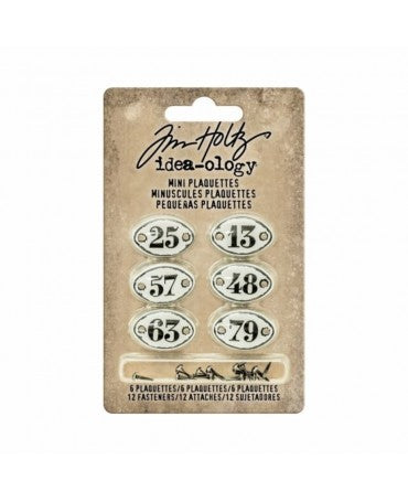 Tim Holtz Idea-ology Mini Plaquettes 6ud 1