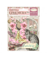 Ephemera Stamperia Orchids and Cats 1