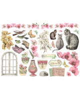 Ephemera Stamperia Orchids and Cats 2