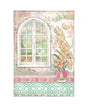 Papel arroz Stamperia A4 Orchids and Cats ventana 1