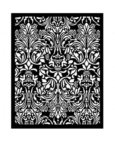 STENCIL STAMPERIA Sir Vagabond in Fantasy World damasque 1