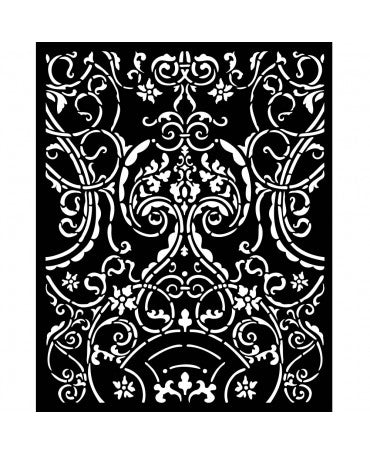 STENCIL STAMPERIA Sir Vagabond in Fantasy World decoración metálica 1