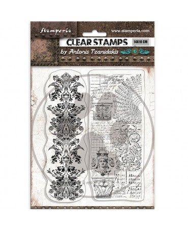 SELLO silicona STAMPERIA 14x18 SIR VAGABOND IN FANTASY WORLD 2 BORDERS 1