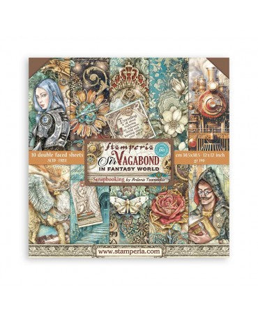 COLECCIÓN 30x30 STAMPERIA Sir Vagabond in Fantasy World 1
