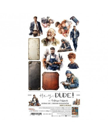 RECORTABLES CRAFT O´CLOCK Men's Hobby-Hey, Dude! 1