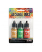TINTA ALCOHOL INK RANGER KIT 3ud Honeycomb, Botanical, Poppyfield 1