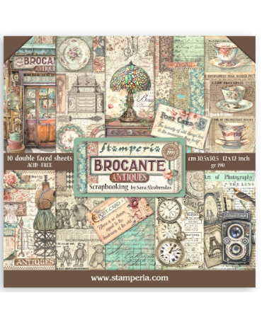 COLECCIÓN 30x30 STAMPERIA Brocante Antiques 1