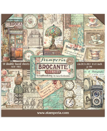 COLECCIÓN 20X20 STAMPERIA Brocante Antiques 1