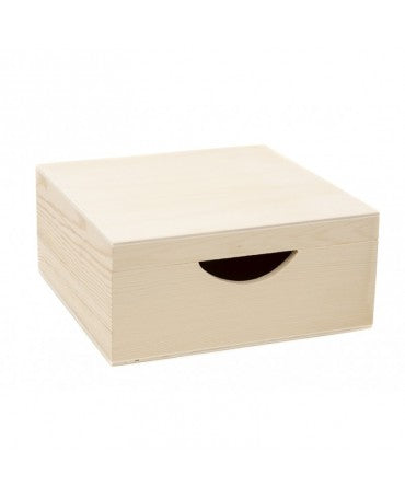 Madera Caja Servilletas 20x20x9cm 1