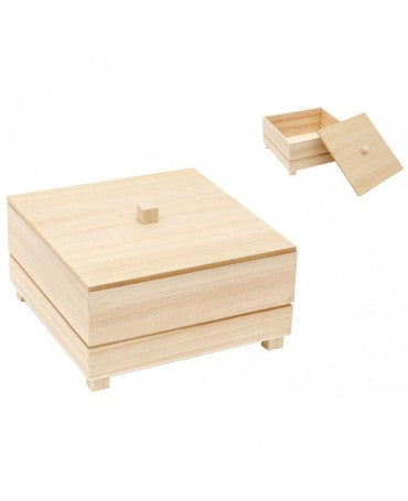 Madera CAJA CON PATAS CADENCE 20x20x9cm 1