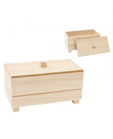 Madera CAJA CON PATAS 20x10x9cm 1
