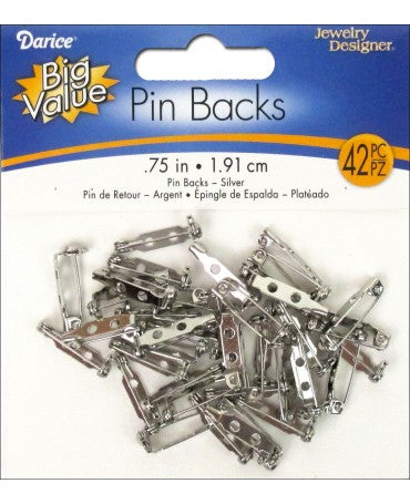 Broche alfileres plata 19mm 1