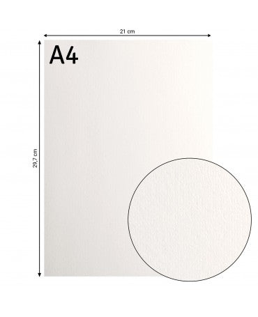 CARTULINA LISA A4 Blanco roto ud 1
