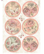 Papel arroz Stamperia A4 Shabby Rose 6 rondas 1