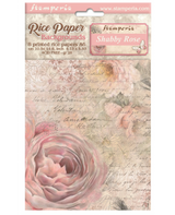 Papel arroz Stamperia A6 Shabby Rose backgrounds (8UD) 1