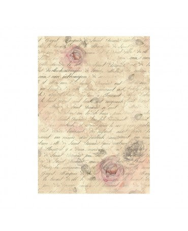 Papel arroz Stamperia A6 Shabby Rose backgrounds (8UD) 2