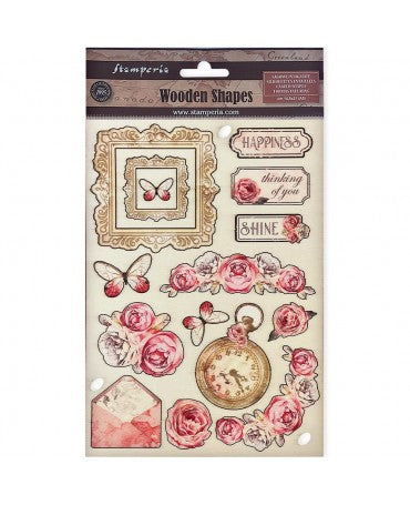 SILUETAS MADERA COLORES A5 Shabby Rose 1