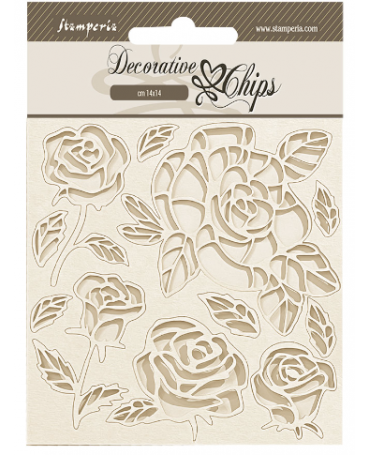 CHIPS Stamperia Shabby Rose roses 1