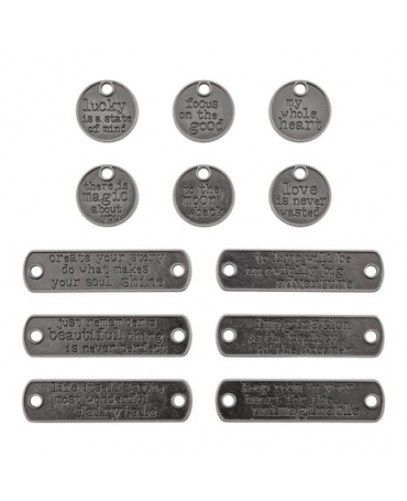 Tim Holtz Idea-ology Etiquetas escritas 12pc 2