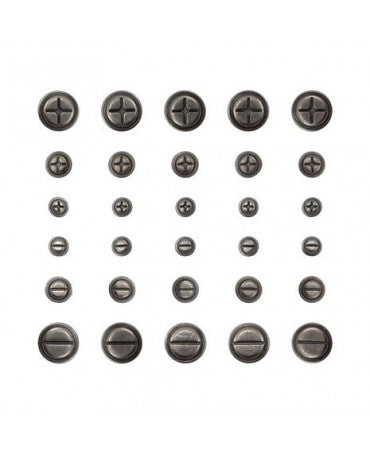Tim Holtz Idea-ology Cabezas de tornillo 30pc 2