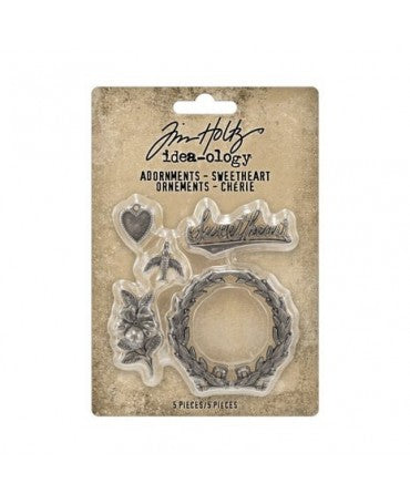 Tim Holtz Adornments Sweetheart (5pcs) 1