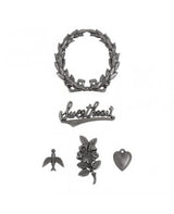 Tim Holtz Adornments Sweetheart (5pcs) 2