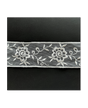 PUNTILLA TUL Flor Bordada Centro blanco 55mm 1