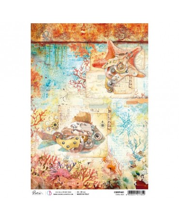 Papel Arroz CIAO BELLA A4 Coral Reef 1
