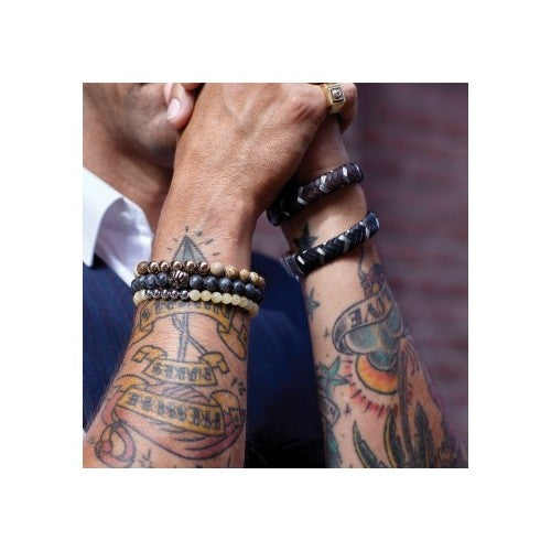 Pulsera hombre vintage black t-m (19,5cm) rebel&rose 2