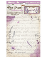 Papel arroz Stamperia A6 Lavender backgrounds (8UD) 1