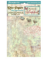 Papel arroz Stamperia A6 Wonderland backgrounds (8UD) 1