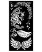 STENCIL Stamperia 12x25cm Wonderland unicornio 1