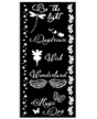 STENCIL Stamperia 12x25cm Wonderland Magic Day 1