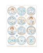 Papel arroz Stamperia A4 BABY BOY RONDAS 1