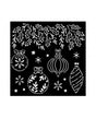 STENCIL Stamperia 18x18cm THE NUTCRACKER BOLAS DE NAVIDAD 1
