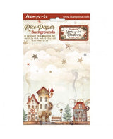 Papel arroz Stamperia A6 GEAR UP FOR CHRISTMAS backgrounds (8UD) 1