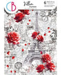 PAPEL VELLUM CIAO BELLA A4 Paris Je t'aime Patterns 1